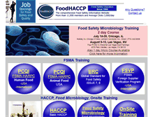 Tablet Screenshot of foodhaccp.com